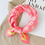 Load image into Gallery viewer, Silk Mini Scarf Simple Print Multi Color Women M5A344