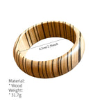 Load image into Gallery viewer, Wood Grain Circle Bangle Handcrafted Vintage Jewelry S5P032