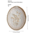 Load image into Gallery viewer, Lily of the Valley Lace Coaster Embroidery Cotton N6G030