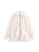 Load image into Gallery viewer, Notch Lapel Puffer Baseball Jacket Women N6C139
