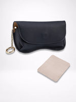 Load image into Gallery viewer, Genuine Leather Portable Sunglasses Case Women N6C314