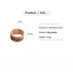 Load image into Gallery viewer, Vintage Leather Leopard Braided Magnetic Clasp Bangle N6H088