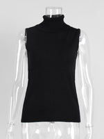 Load image into Gallery viewer, Knit Sleeveless Vest High Neck Tank Top Women Simple N6G132