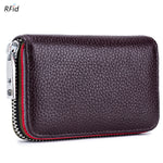 Load image into Gallery viewer, RFID Leather Accordion Card Case 12 Slots Women N6D034
