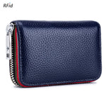 Load image into Gallery viewer, RFID Leather Accordion Card Case 12 Slots Women N6D034