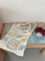 Load image into Gallery viewer, Crochet Turtle Openwork Shoulder Bag Women N6C050