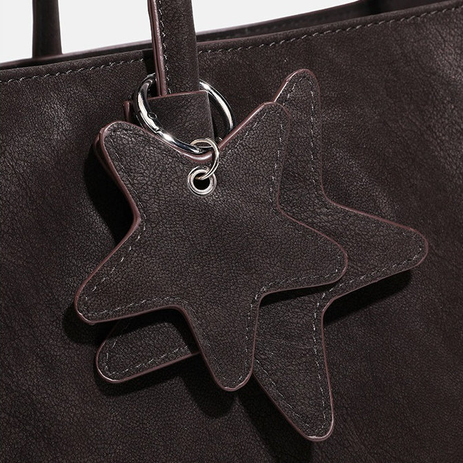 Women's PU Star Charm Baguette Shoulder Bag N6J204
