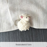 Load image into Gallery viewer, Handmade Felt Sheep Keychain Bag Charm Pendant N6G004