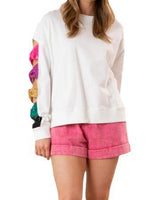 Load image into Gallery viewer, Bow Sequins Long Sleeve Womens Sweatshirt N5A039

