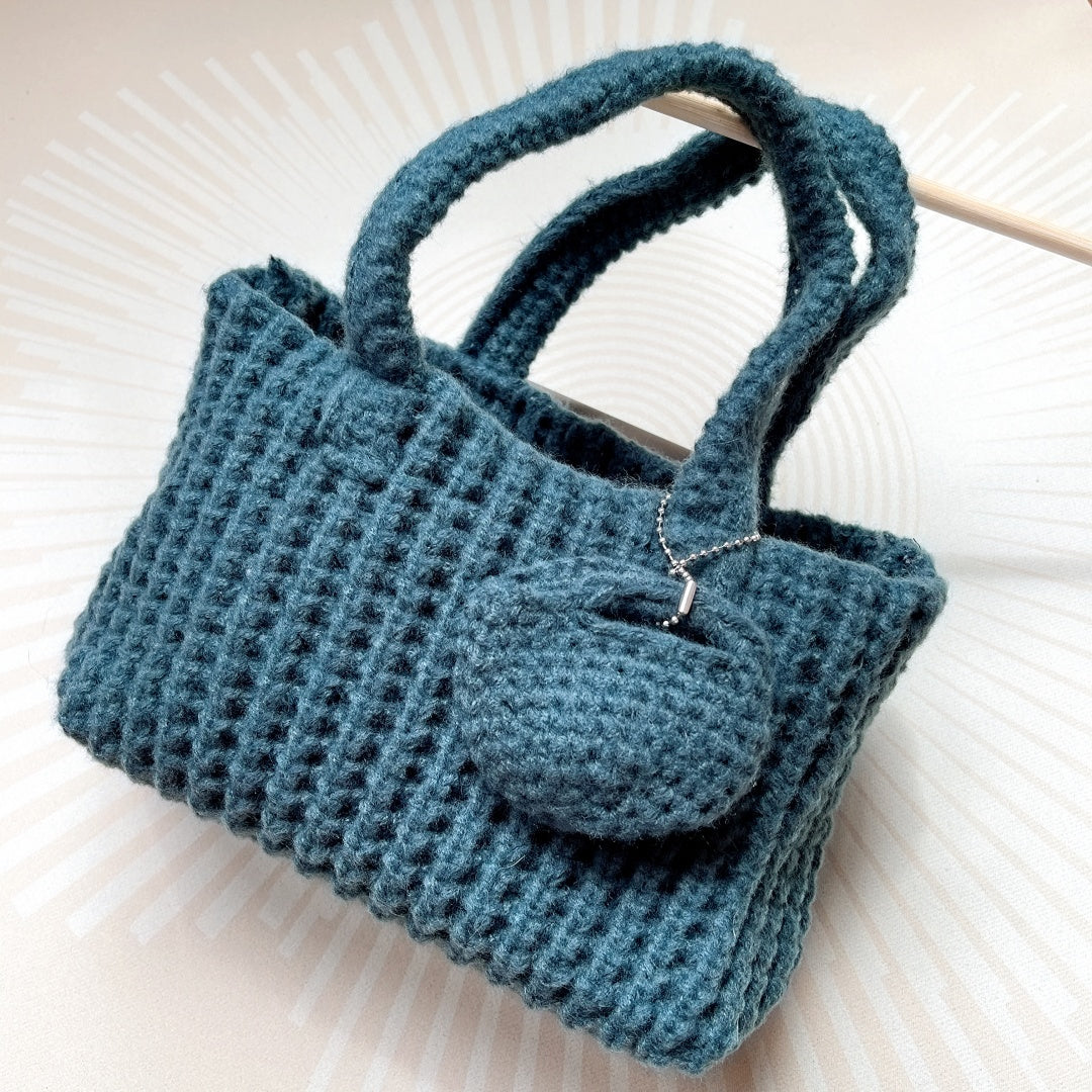Women's Woven Cotton-Feel Shoulder Phone Bag N6J172