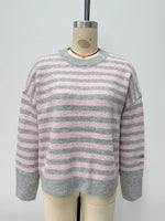 Load image into Gallery viewer, Casual Color Block Stripe Knit Pullover Women N6G187
