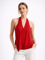 Load image into Gallery viewer, Halter Neck Satin Camisole Women N6C264
