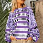 Load image into Gallery viewer, Block Print Sweatshirt Long Mid Weight Options N5Z797
