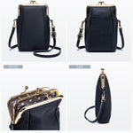 Load image into Gallery viewer, Women's Genuine Leather Litchi Grain Crossbody Phone Bag N6J142