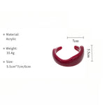 Load image into Gallery viewer, Freeform Acrylic Cuff Electroplated Open Retro Heft S5P073