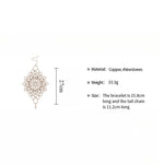 Load image into Gallery viewer, Chain Multi Way Bracelet Copper Rhinestones S5P206
