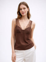 Load image into Gallery viewer, Lace Satin Camisole Top Women N6C262