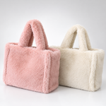 Load image into Gallery viewer, Women's Plush Large Tote Handbag N6J176