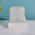 Load image into Gallery viewer, Tassel Zipper Jewelry Pouch Felt Satin Storage Case N6G106