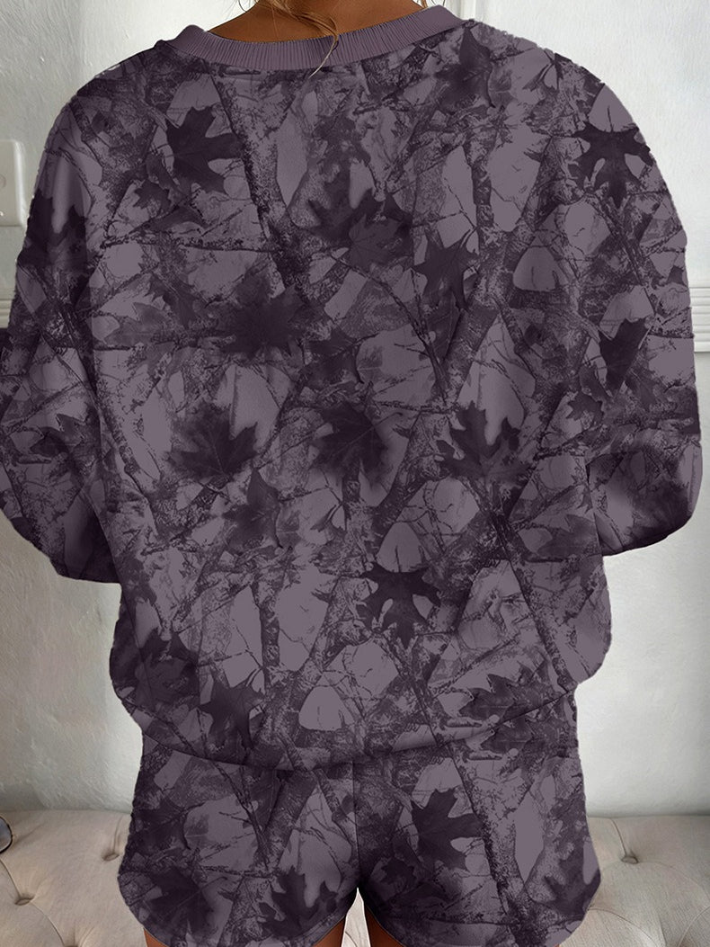 Camouflage Print Two Piece Outfit Women N6B070