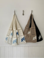 Load image into Gallery viewer, Crochet Turtle Openwork Shoulder Bag Women N6C050