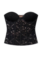 Load image into Gallery viewer, French Corset Lace Bustier Top Women N6C268
