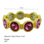 Load image into Gallery viewer, Enamel Prism Bead Bracelet Modular Elastic S5P207