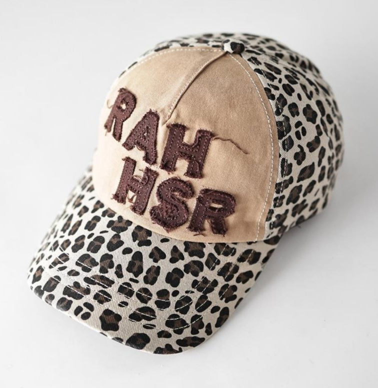 Applique Letter Leopard Baseball Cap Women N6C081