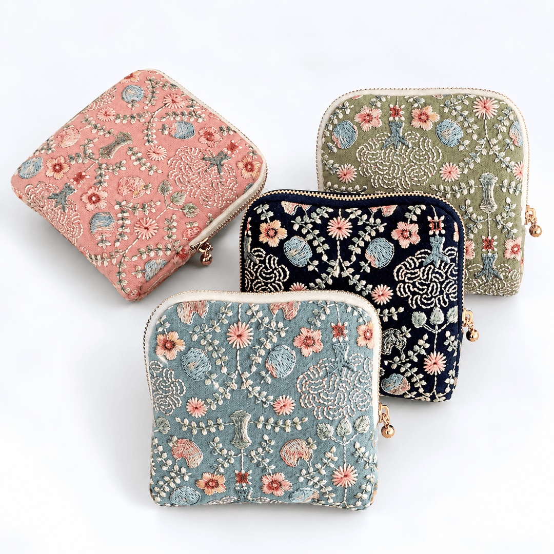 Patterned Fabric Travel Jewelry Organizer N6K102