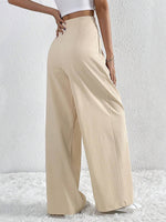 Load image into Gallery viewer, Pleated Wide Leg Work Pants Women N6B041