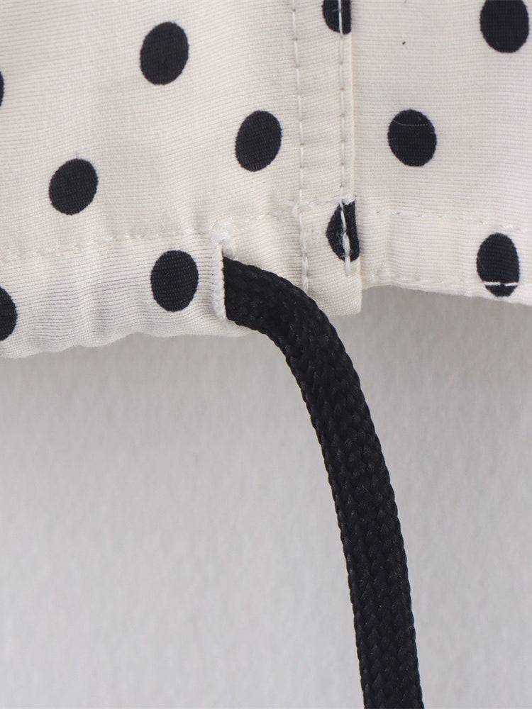 Dot Seersucker Blazer and Shorts Set Women N6C269