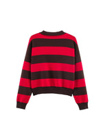 Load image into Gallery viewer, Simple Striped Polo Collar Knit Pullover Women N6G172