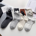 Load image into Gallery viewer, Cartoon Cat Plush Mid-Calf Socks Women Warm N6H002