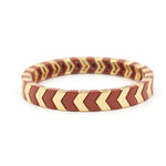 Load image into Gallery viewer, Arrow Beads Bracelet Tribal Enamel Elastic Adjustable S5P049
