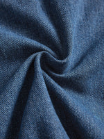 Load image into Gallery viewer, Strapless Denim Dress with Linen Blend Light Blue N6C186