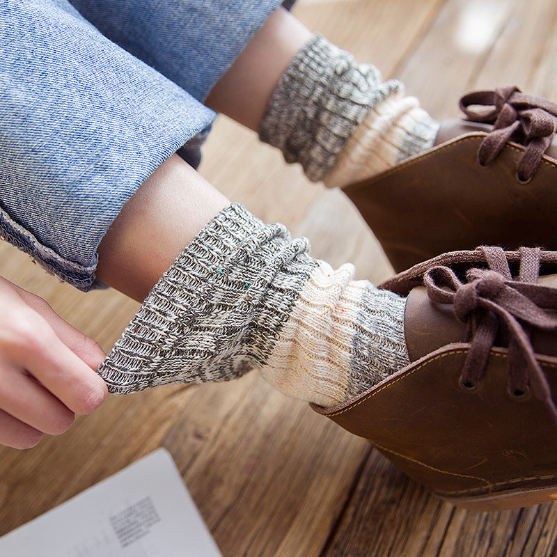 Thermal Weight Cotton the Calf Socks  M5A069