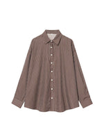 Load image into Gallery viewer, Striped Poplin Loose Shirt Women N6C099