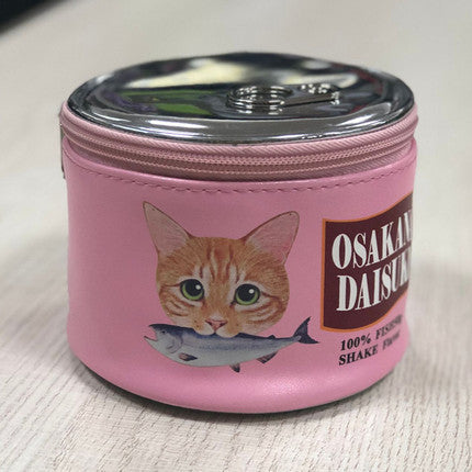 Sardine Can Cat Design Makeup Pouch Organizer N6E125