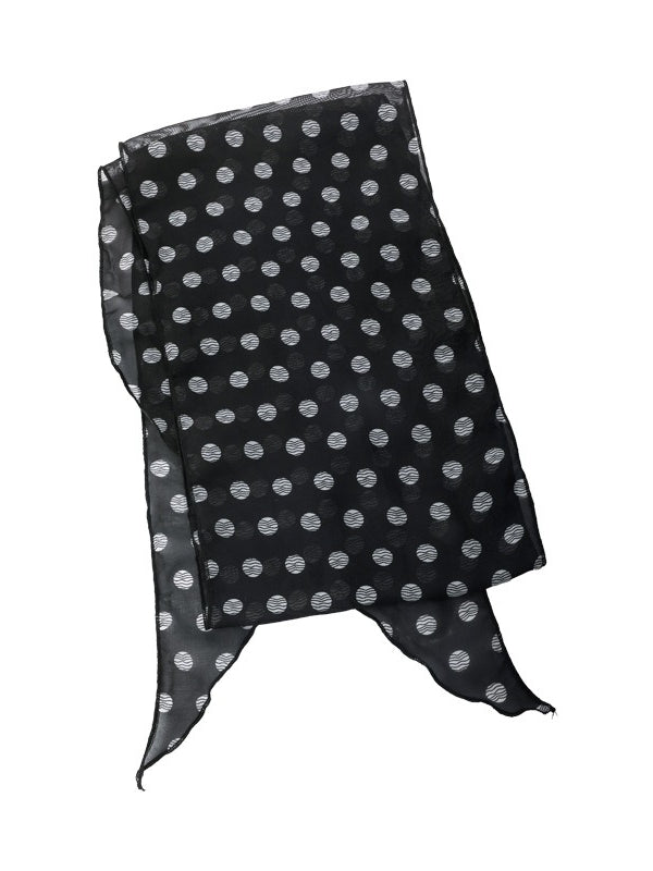 Polka Dot Mesh Long Scarf 180cm Women N6C011