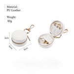 Load image into Gallery viewer, Compact PU Travel Jewelry Organizer Hanging Hook S5P400
