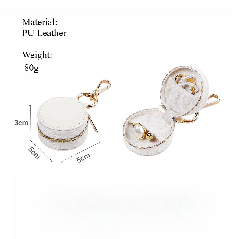 Compact PU Travel Jewelry Organizer Hanging Hook S5P400