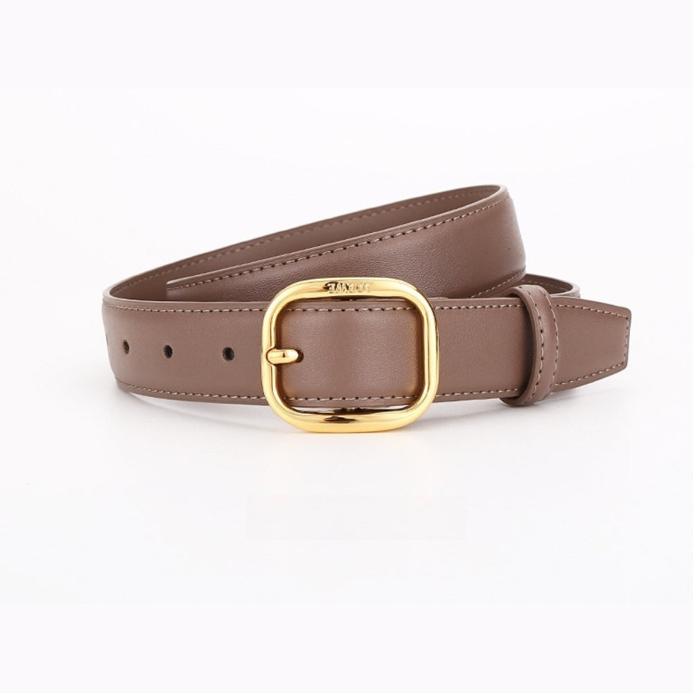 Double-Sided Genuine Leather Belt Women Commuter N6H331
