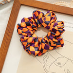 Load image into Gallery viewer, Velvet Scrunchie Spooky Pattern High Elasticity N6H202