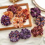 Load image into Gallery viewer, Velvet Scrunchie Spooky Pattern High Elasticity N6H202