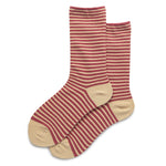 Load image into Gallery viewer, Solid Base Striped Cotton Mid-Calf Socks Women N6H011