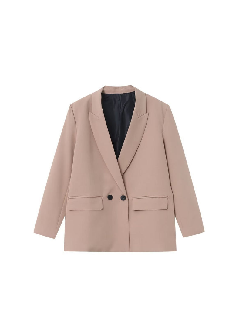Double Breasted Loose Fit Blazer Women N6F012