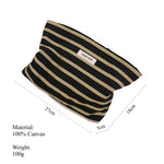 Load image into Gallery viewer, Contrast Stripe Canvas Zipper Organizer Horizontal S5P362
