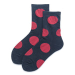 Load image into Gallery viewer, Vintage Large Polka Dot Over-the-Knee Socks Women N6H013