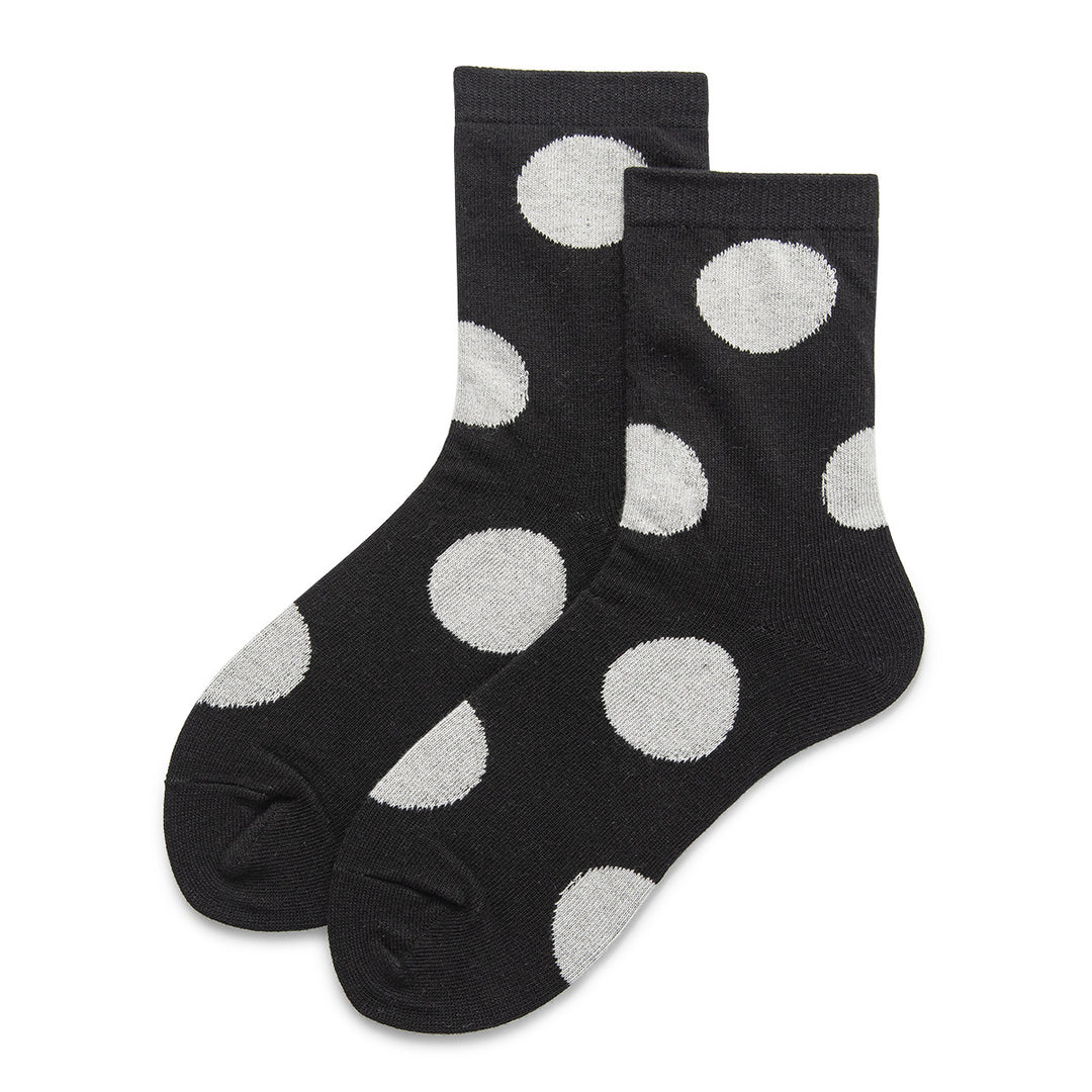 Vintage Large Polka Dot Over-the-Knee Socks Women N6H013