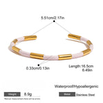 Load image into Gallery viewer, Steel Fadeproof Plated Bangle Mirror Finish S5P198